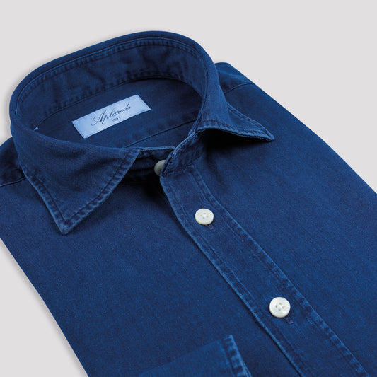 Denimskjorta Mörkblå